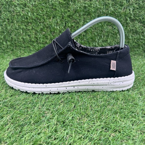 Hey Dude Wendy Basic Wide Womens Size 9 D Black Odyssey Casual Slip On Shoes - Picture 1 of 10